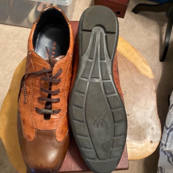 Mezlan Ostrich Lace Up Shoe - Picture 2 of 4